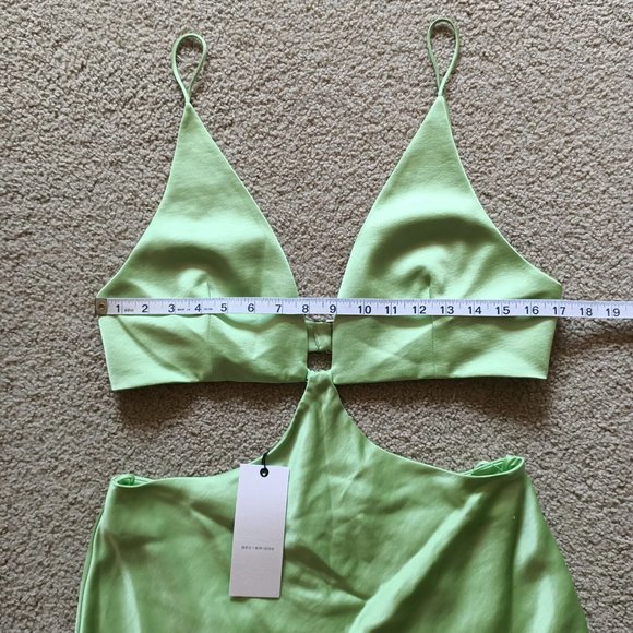 BNWT Bec & Bridge Ciao Bella Maxi Dress - Size 12 Apple Green - Picture 7 of 12